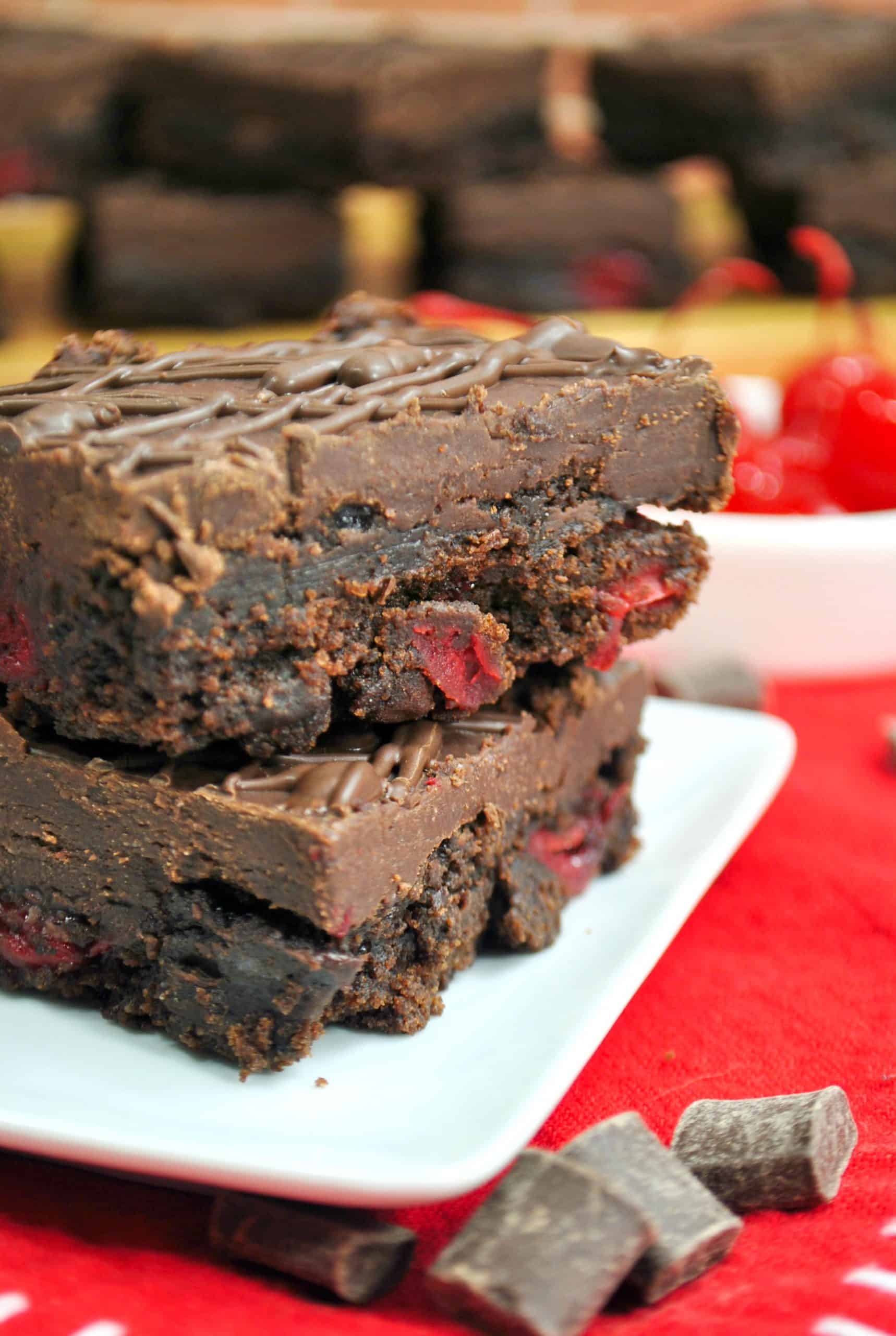 black forest brownies