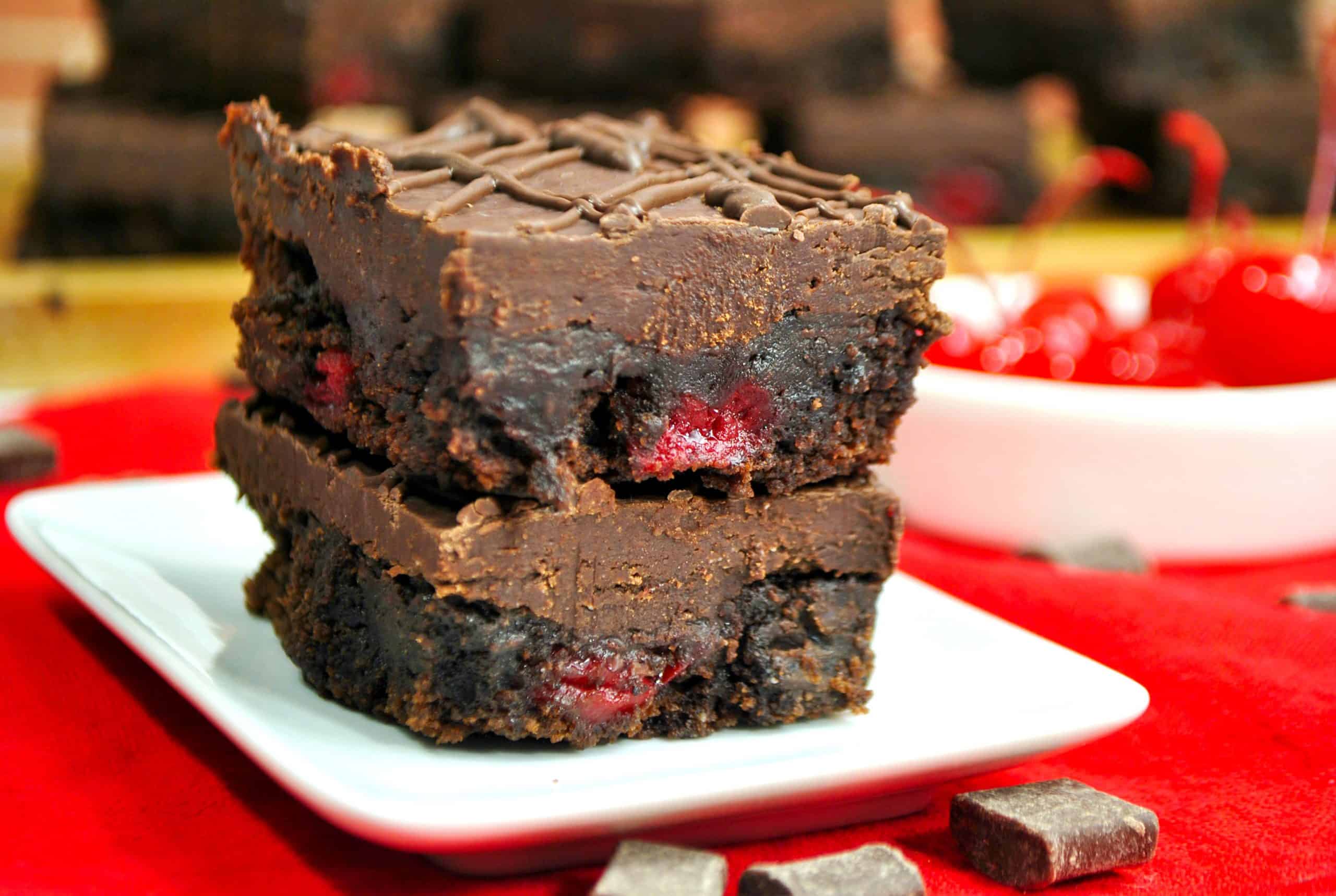 black forest brownies