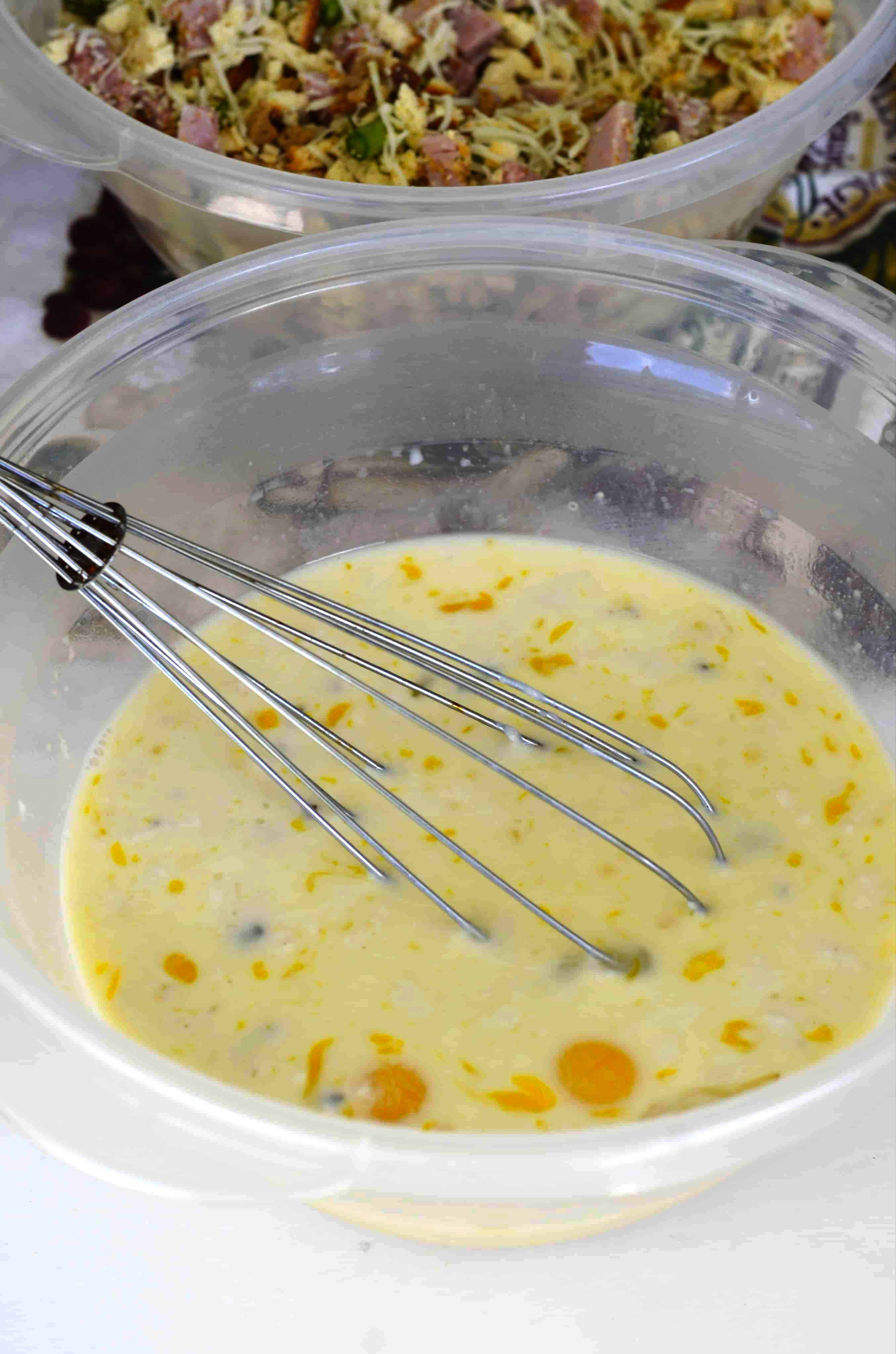 egg mixture for ham casserole