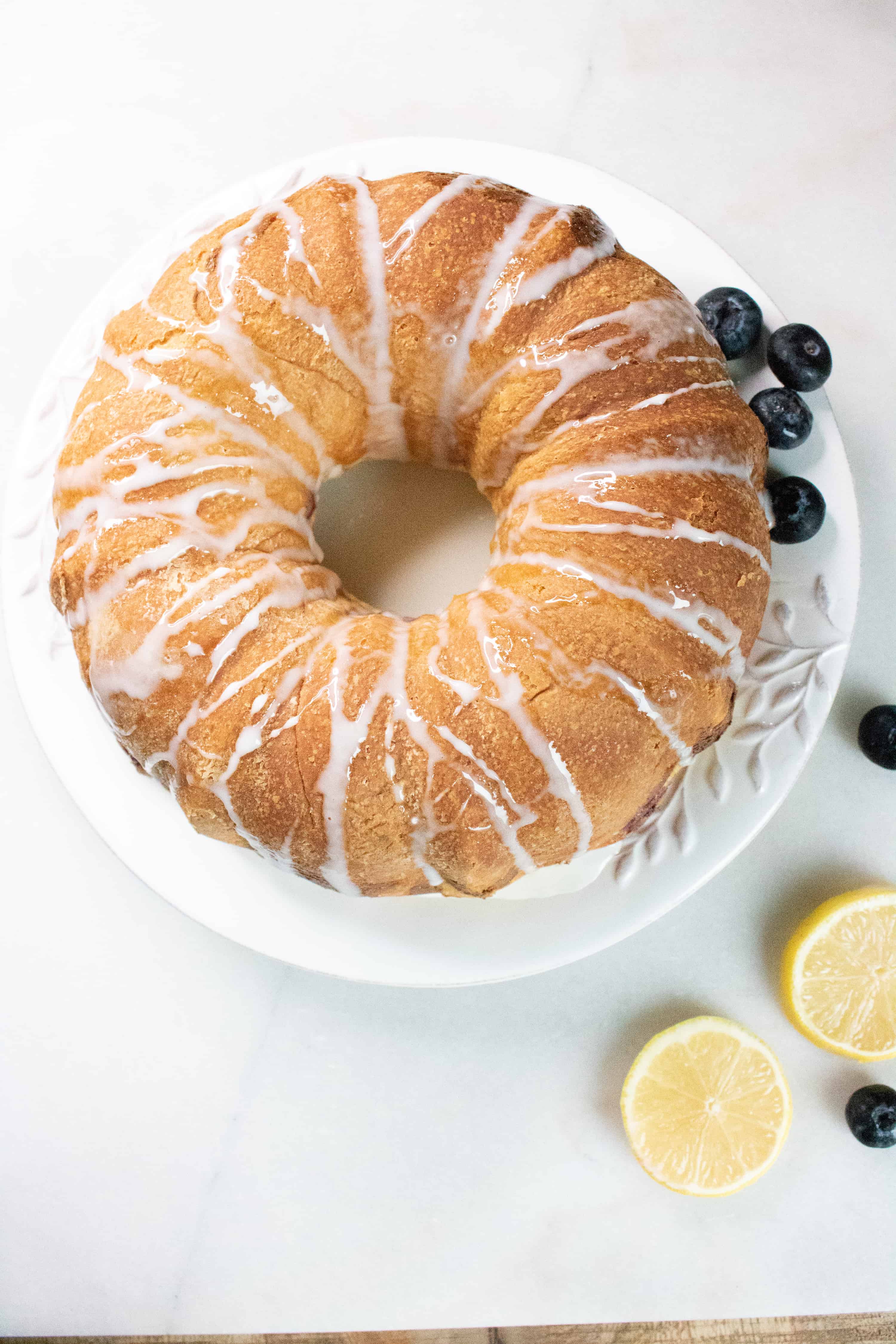 Blueberry Lemon Cream Coffee Cake