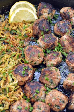meatballs with zucchini noodles
