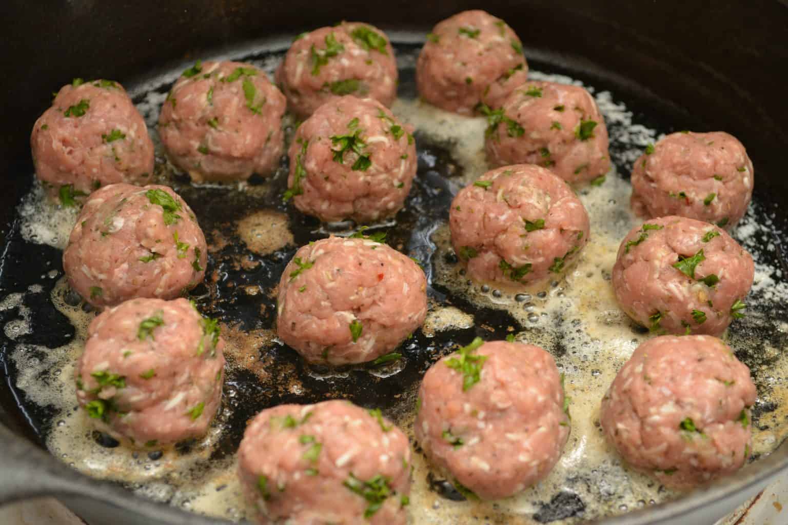 Garlic Butter Meatballs with Lemon Zucchini Noodles Recipe Sweet Pea