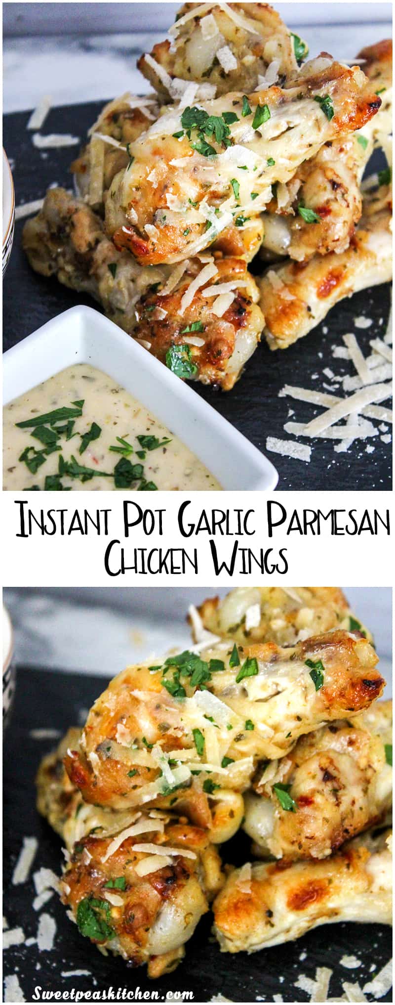 Garlic parmesan wings online instant pot