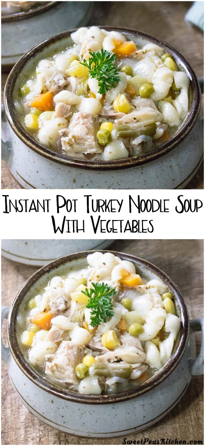 Instant Pot Turkey Noodle Soup With Vegetables