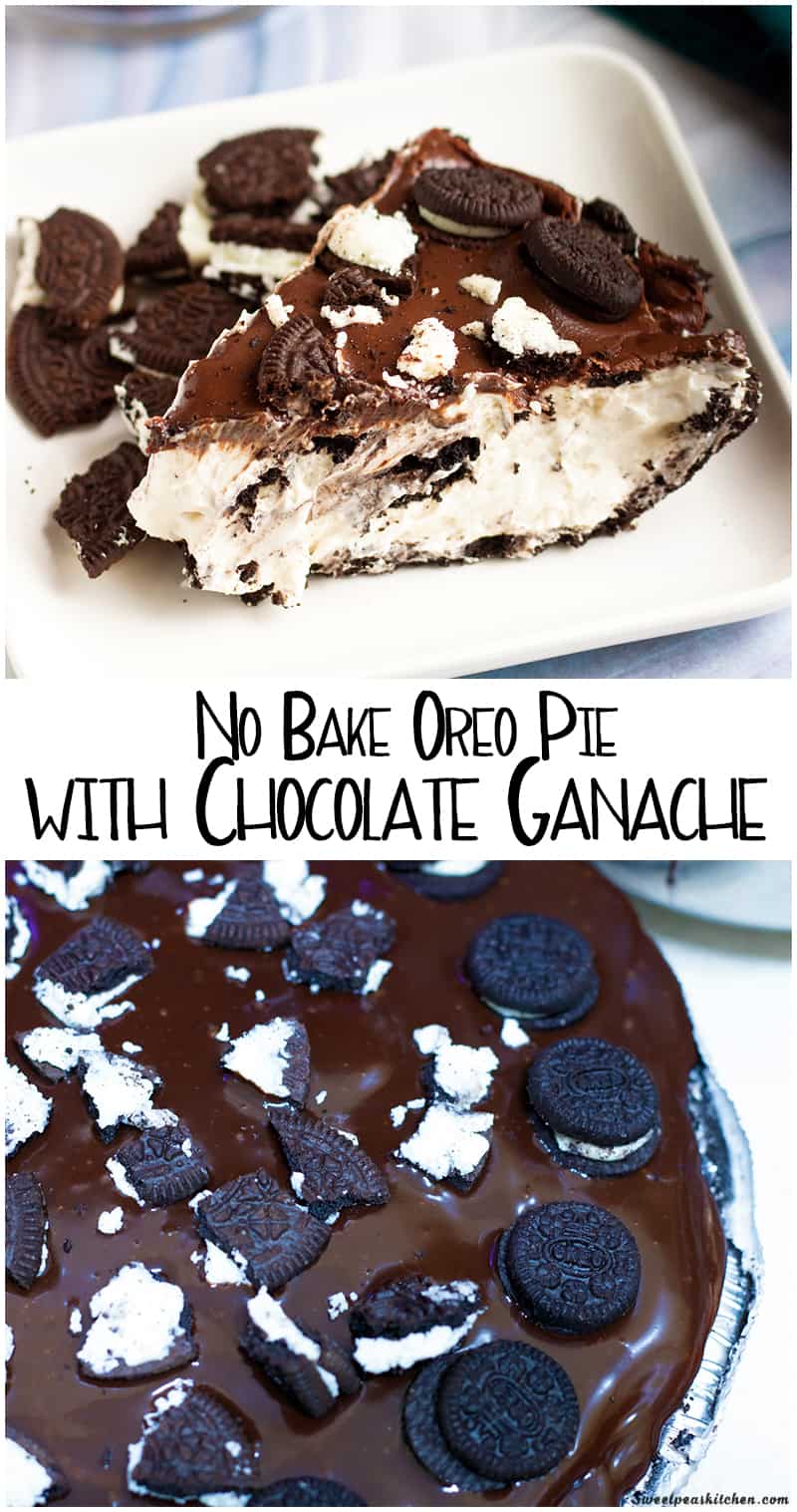 No Bake Oreo Pie with Chocolate Ganache