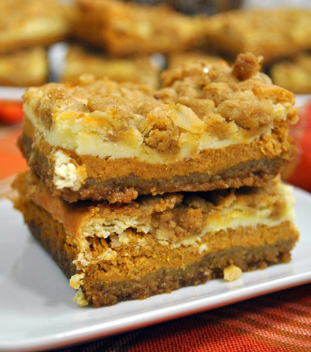 Pumpkin Cheesecake Bars Recipe - Sweet Pea's Kitchen