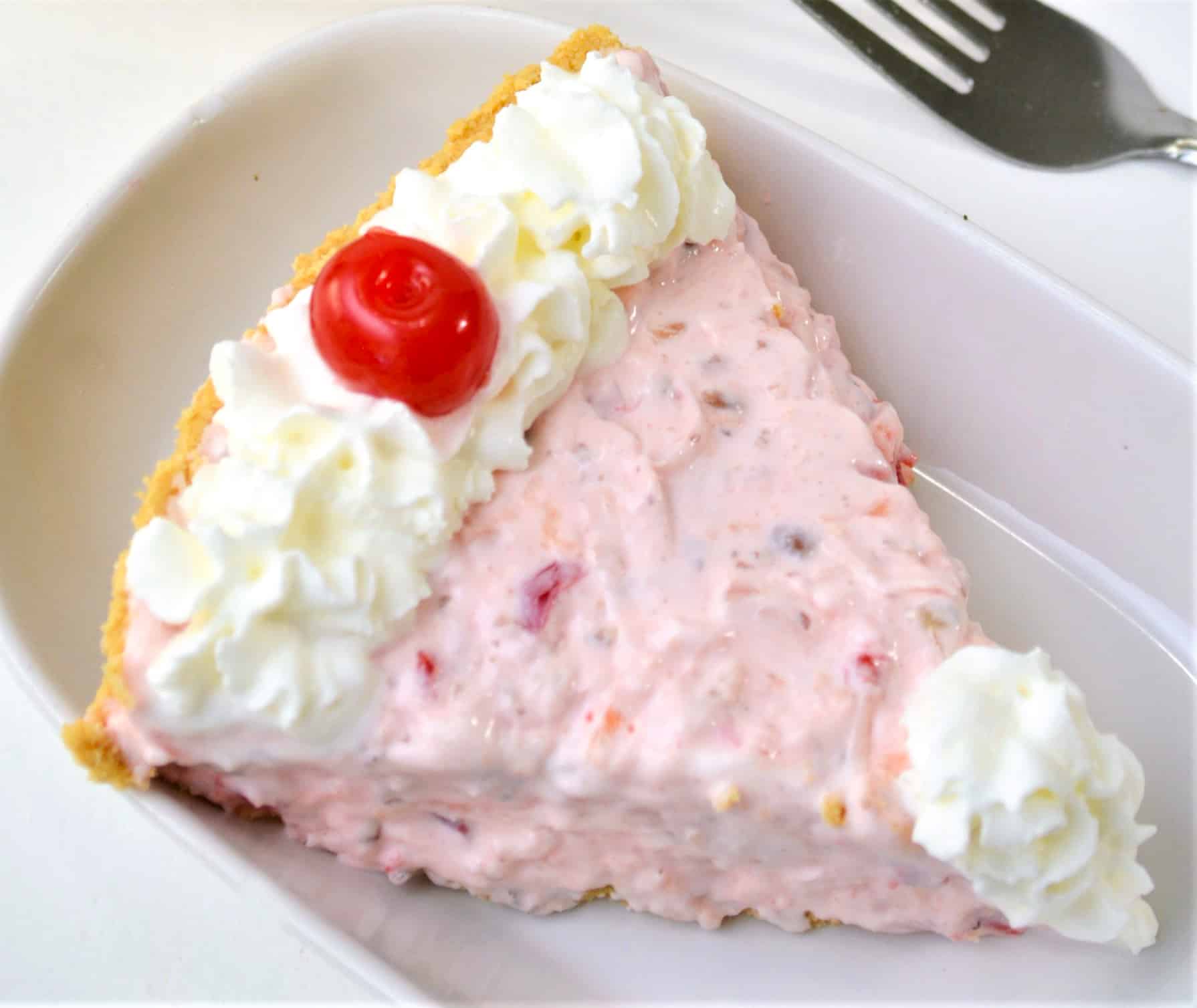 millionaire pie on a plate with pie in background