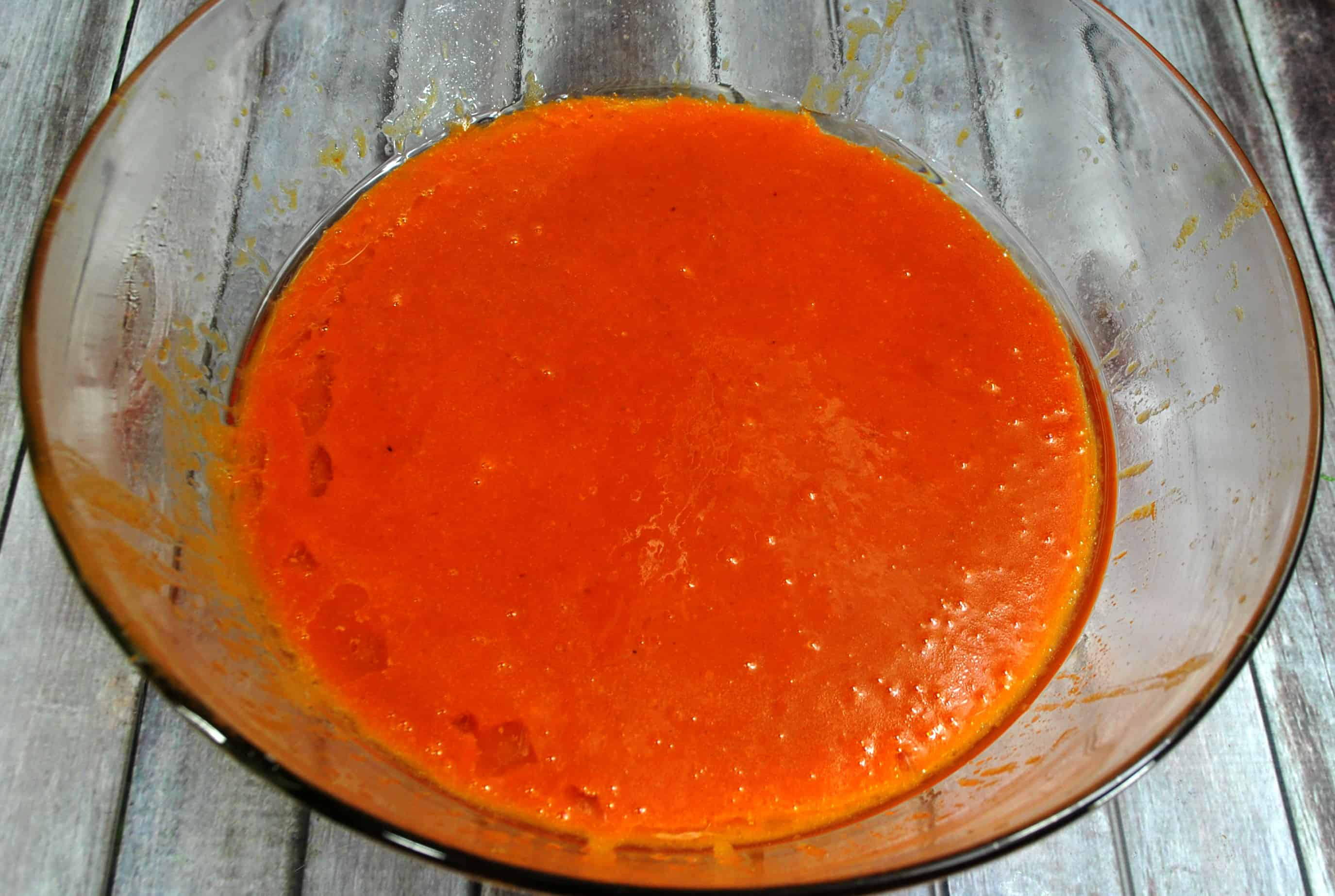 pumpkin puree in a bowl