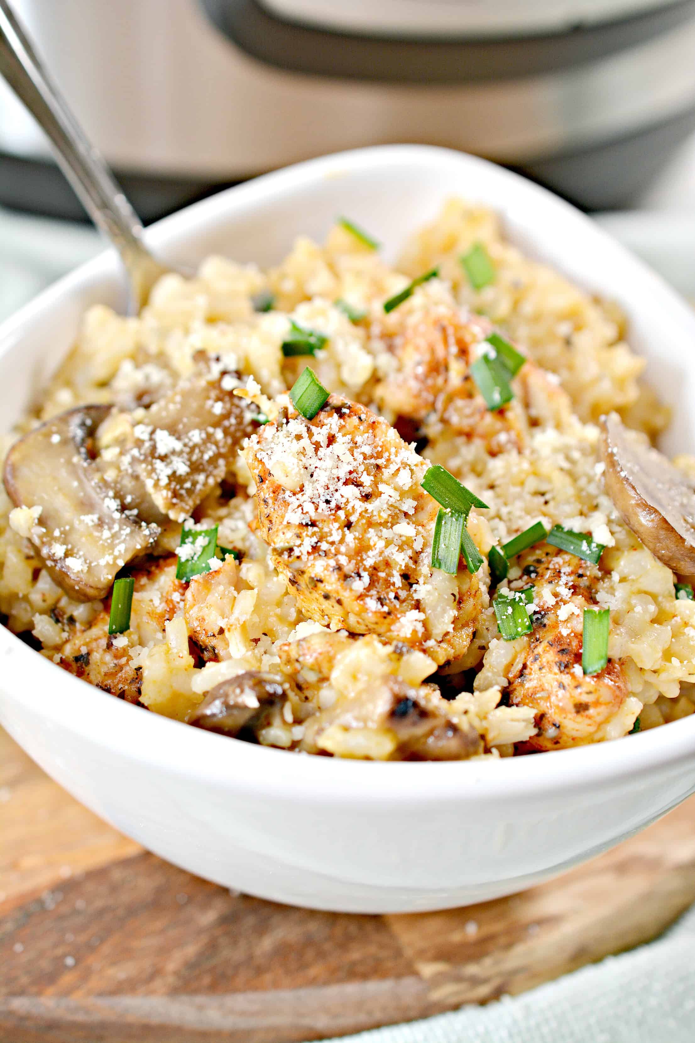 Mushroom chicken 2025 risotto instant pot