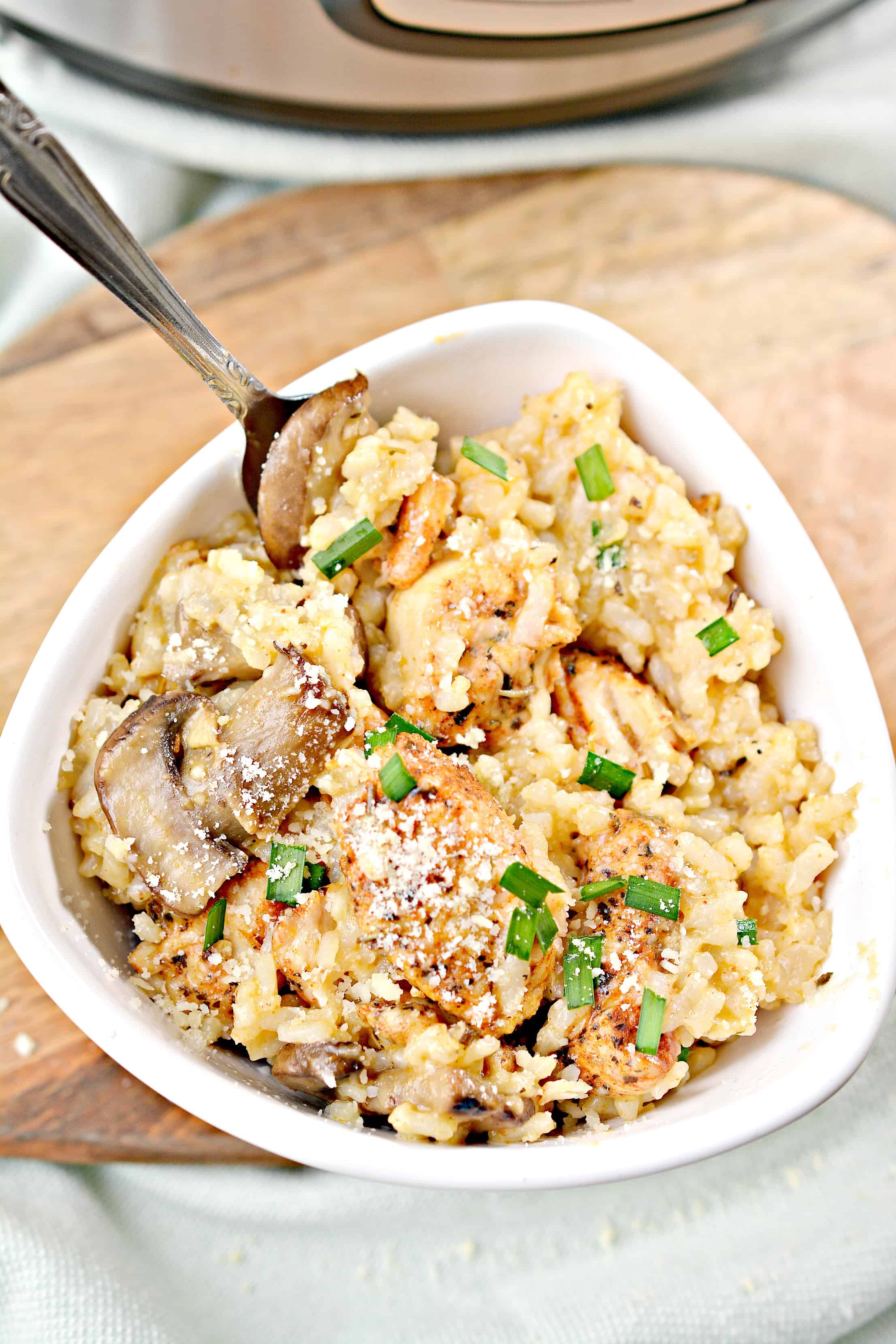 instant pot risotto with chicken