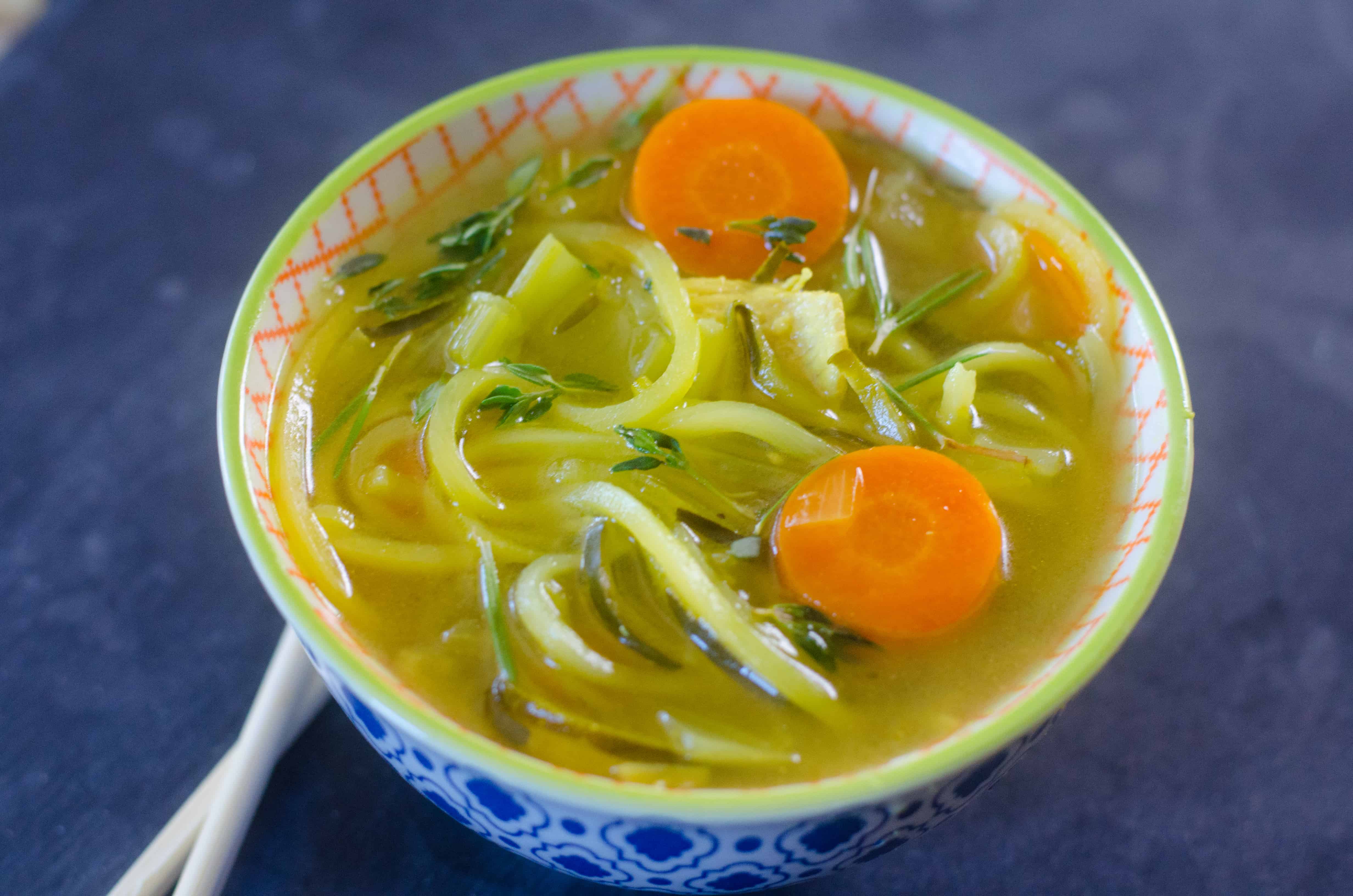 instant pot chicken zoodle soup