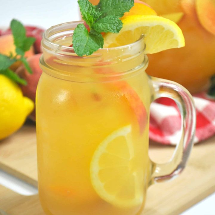 Sugar-Free Peach Lemonade - Sweet Pea's Kitchen