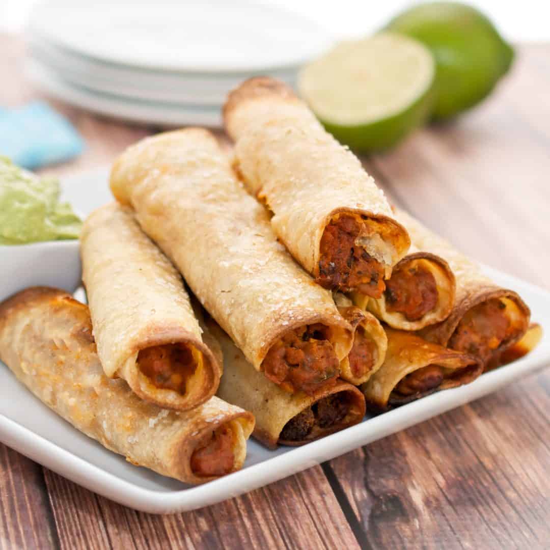 Beef Taquitos Recipe with Avocado Sauce - Sweet Pea's Kitchen