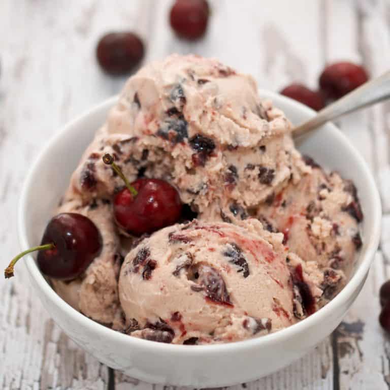 Black Cherry Chocolate Ice Cream - Sweet Pea's Kitchen