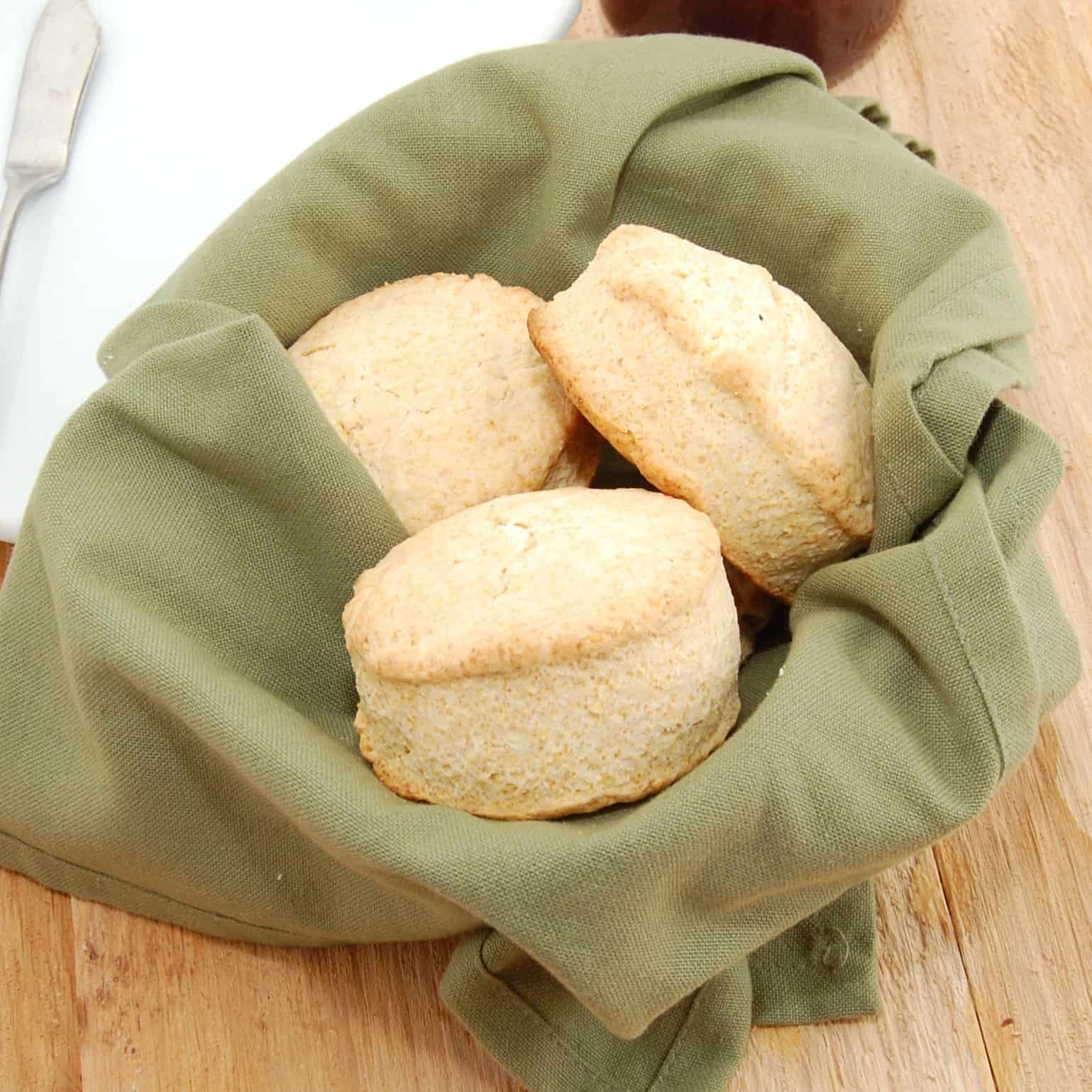 basket of easy buttermilk biscuits