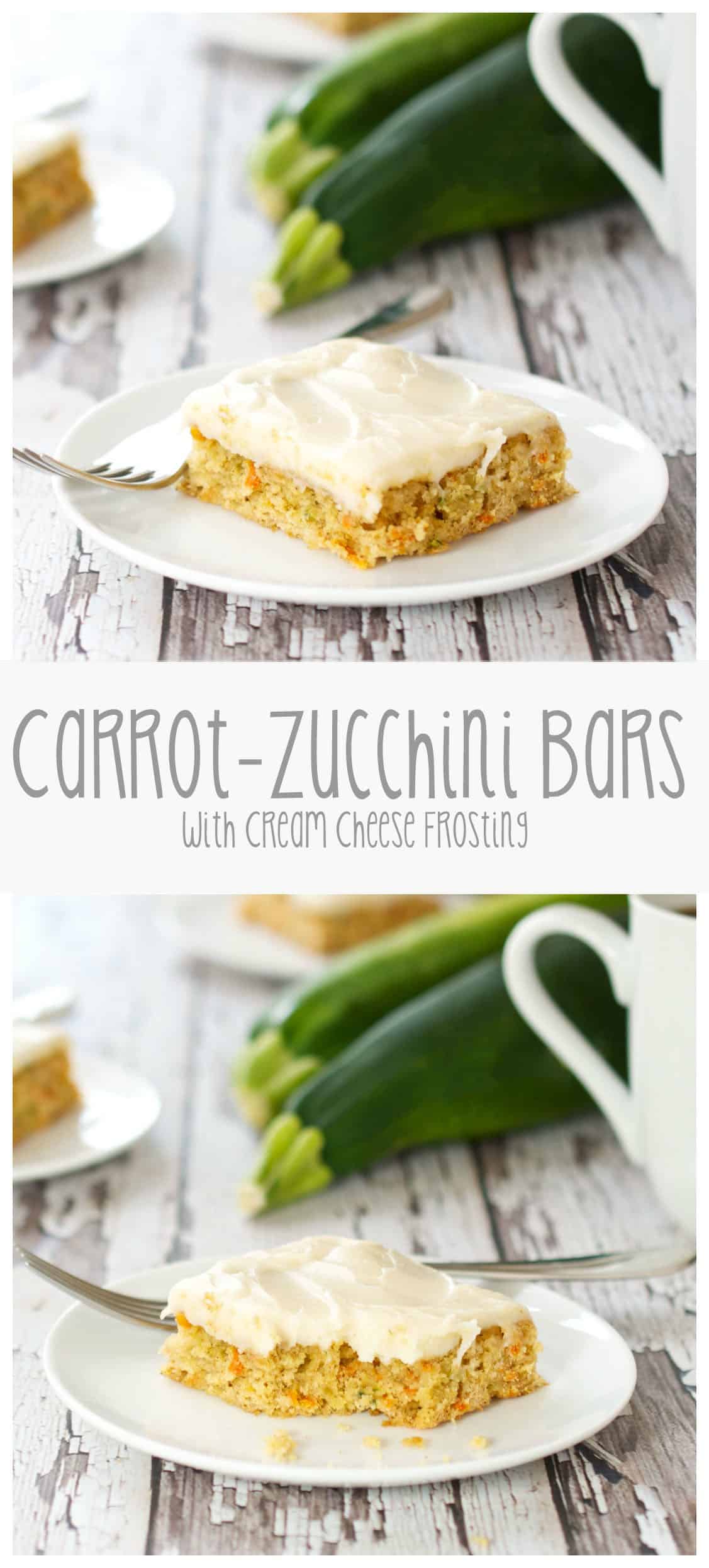 Carrot-Zucchini Bars with Cream Cheese Frosting for pinterest
