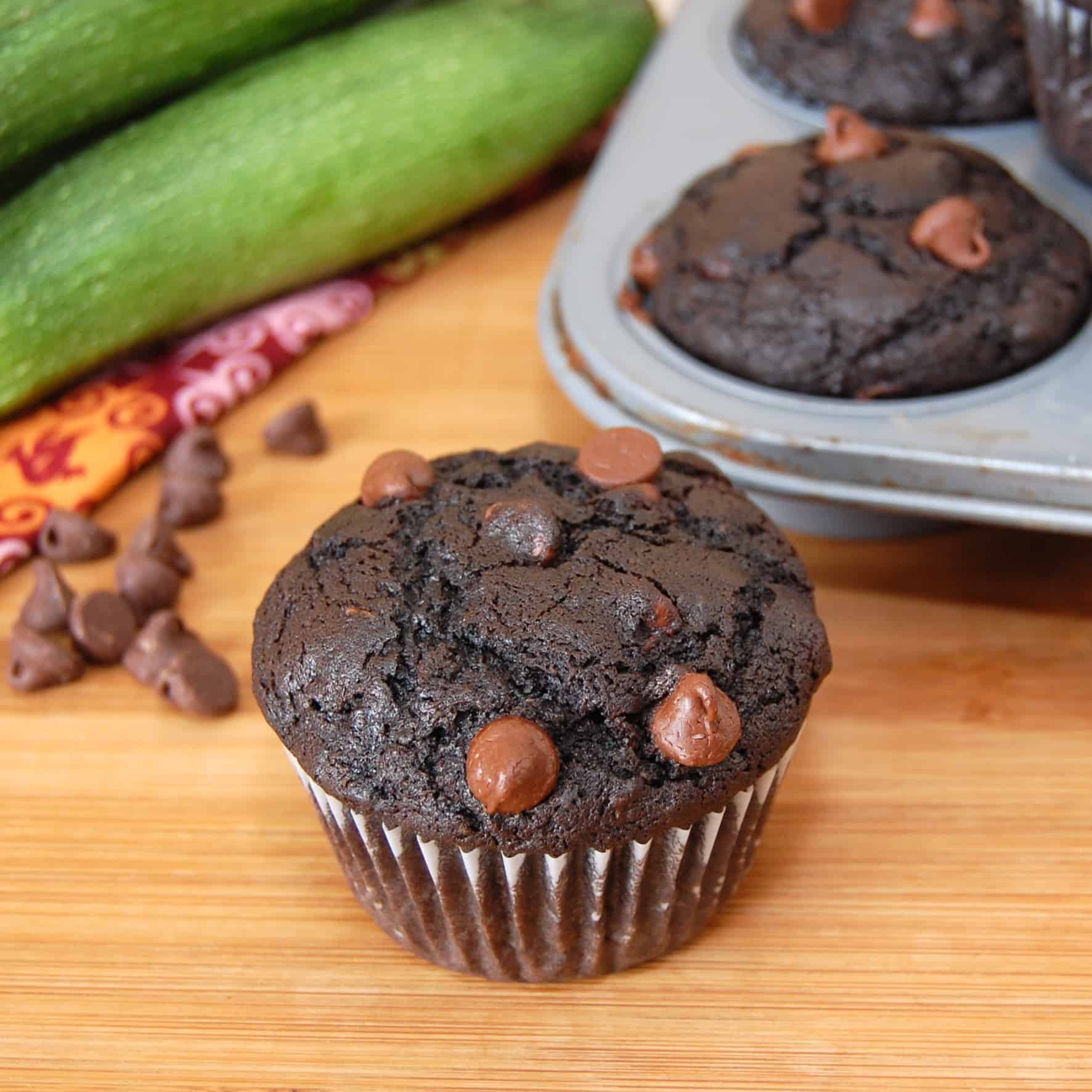 Chocolate Zucchini Muffins - Sweet Pea&amp;#39;s Kitchen