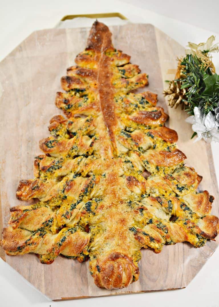 Spinach Dip Christmas Bread Tree Sweet Pea's Kitchen