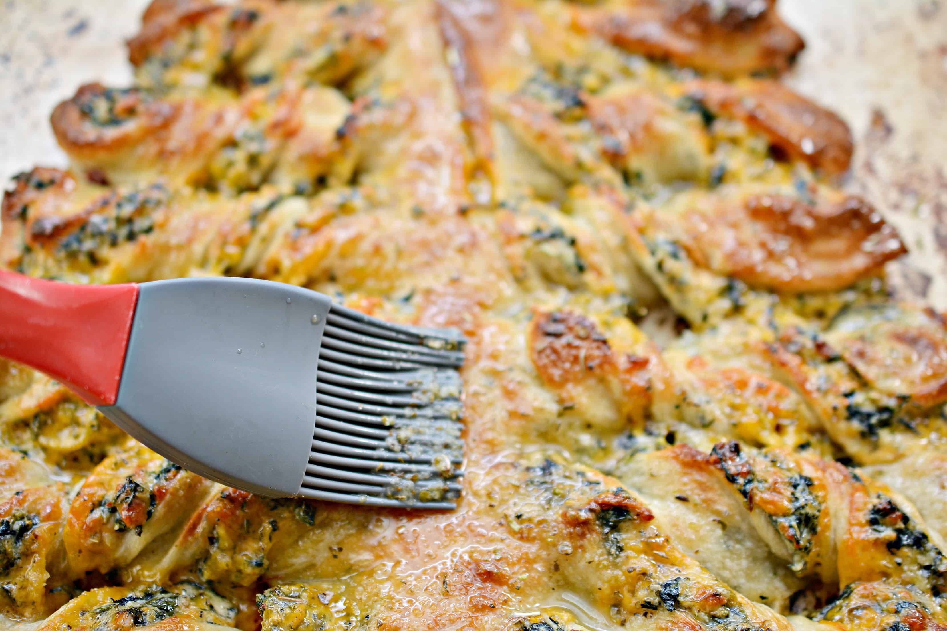 Spinach Dip Christmas Bread Tree Sweet Pea's Kitchen