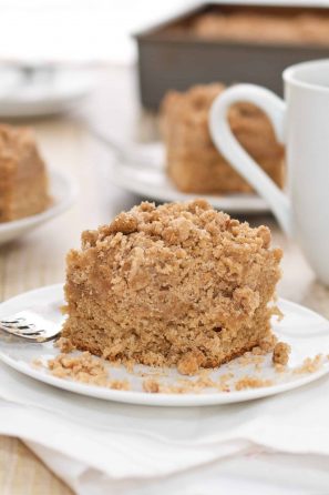 Banana Coffee Cake Peanut Butter Glaze Sweet Pea's Kitchen