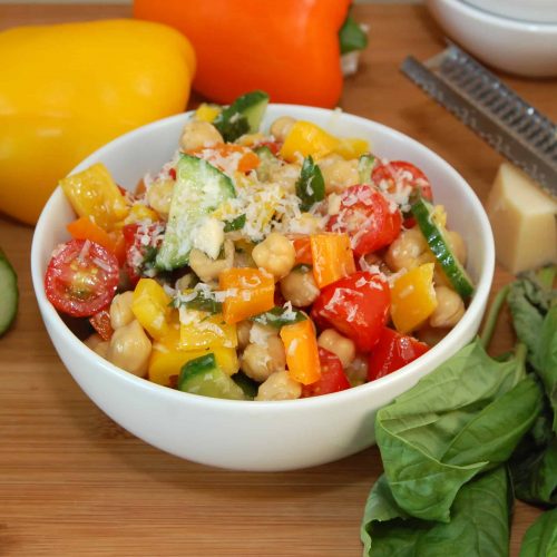 Colorful Summer Chickpea Salad - Sweet Pea's Kitchen