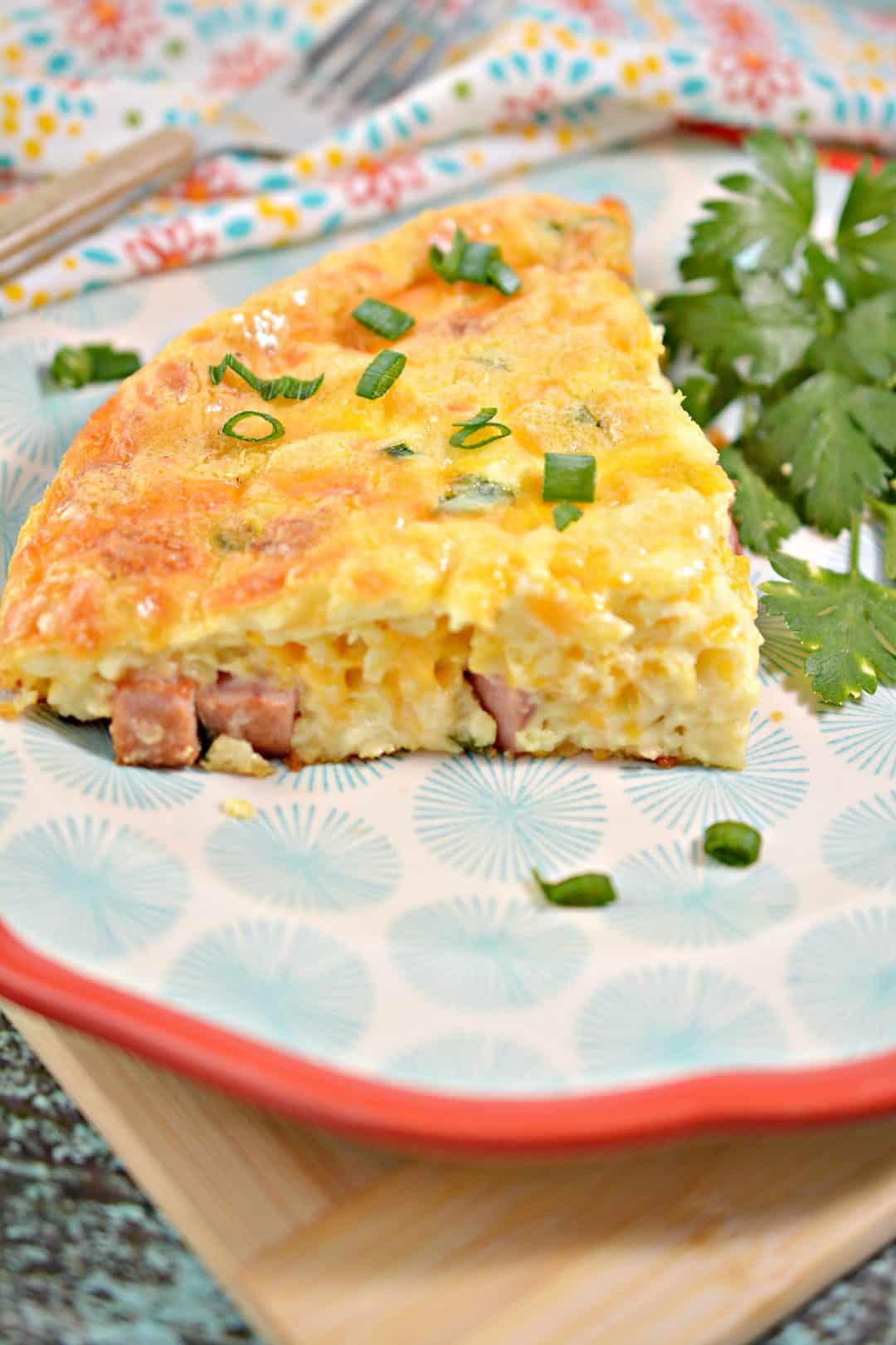 Crustless Ham and Cheese Quiche Recipe - Sweet Pea's Kitchen