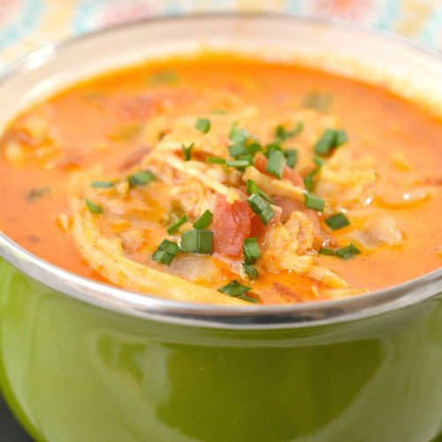 Low Carb Chicken Enchilada Soup - Sweet Pea's Kitchen