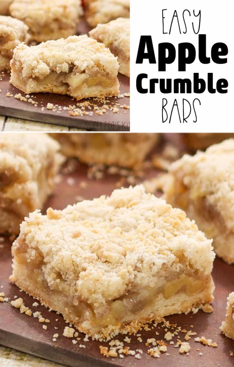 Easy Apple Crumble Bars with apple topping - Sweet Pea's Kitchen