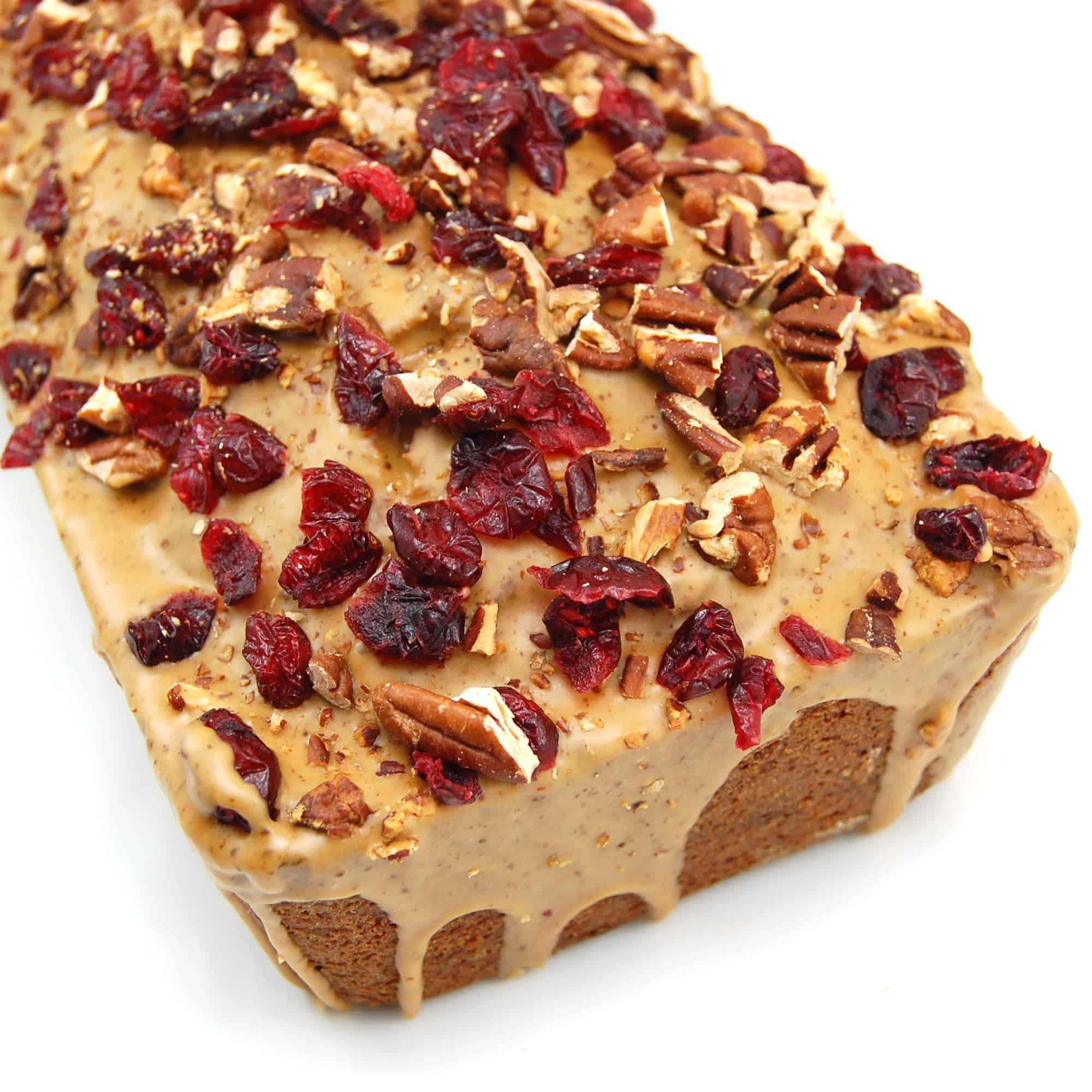 Espresso Pound Cake with Cranberries and Pecans