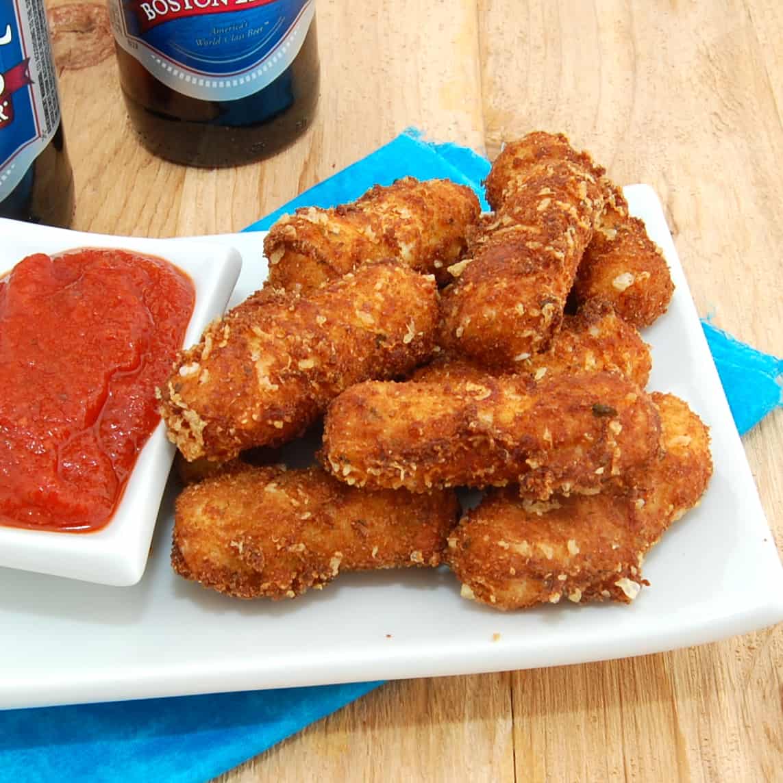 ready to serve fried mozzarella sticks