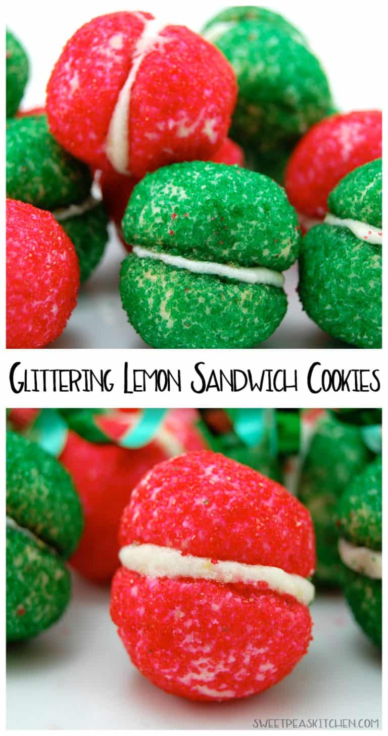 Glittering Lemon Sandwich Cookies Sweet Pea's Kitchen