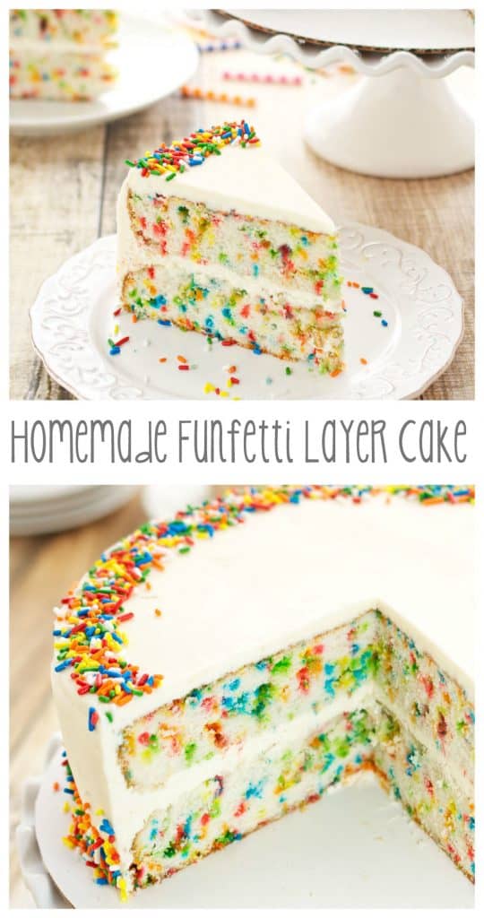 Homemade Funfetti Layer Cake - Sweet Pea's Kitchen