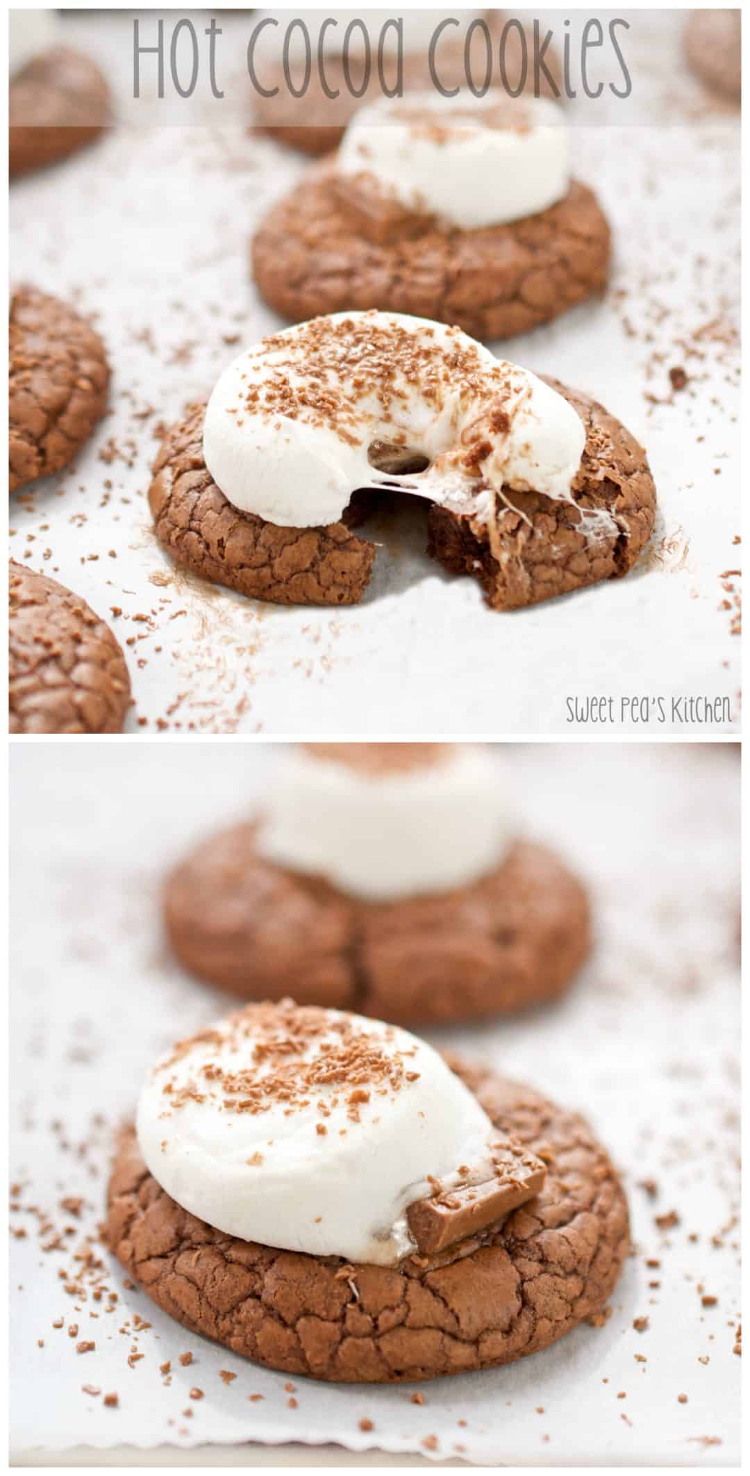 Chocolate Hot Cocoa Cookies Recipe | Sweet Pea's Kitchen