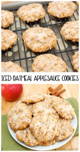 Iced Oatmeal Applesauce Cookies - Sweet Pea's Kitchen