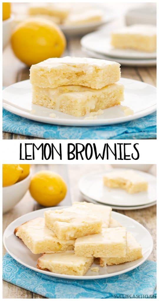 Lemonies - Lemon Brownies - Sweet Pea's Kitchen