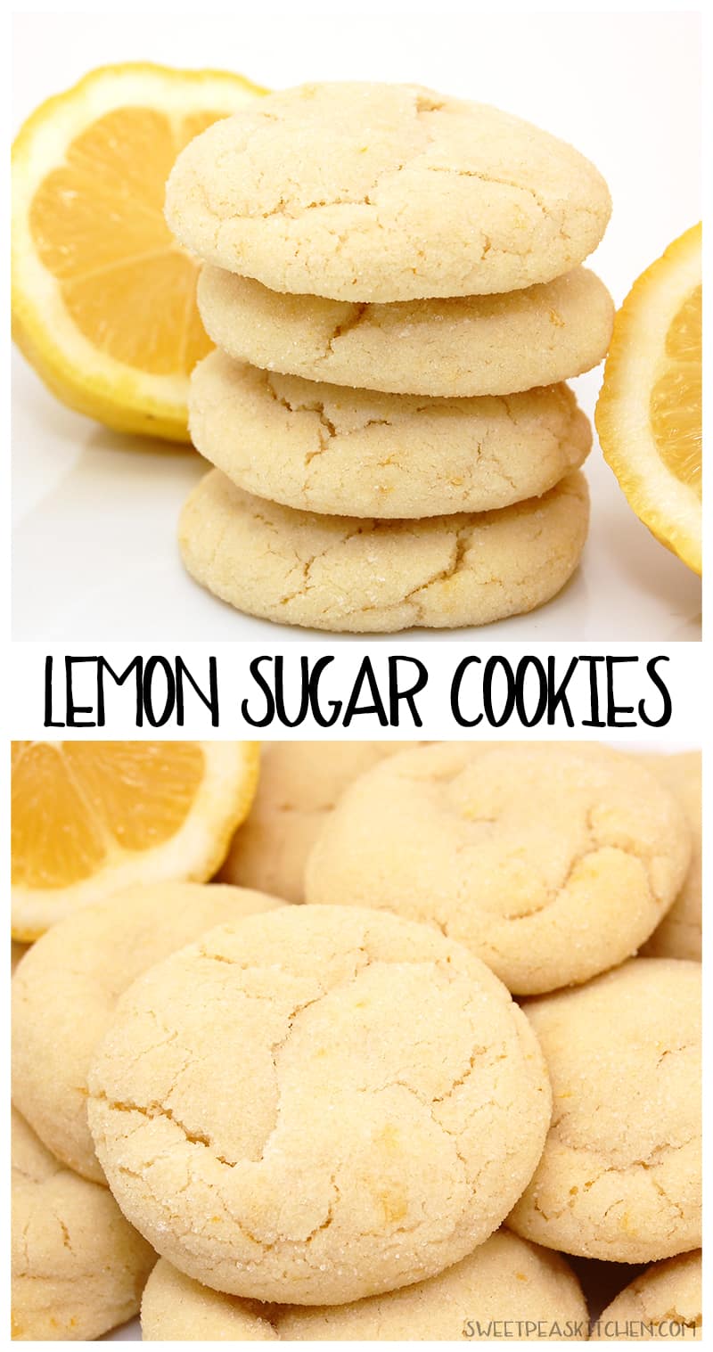 Lemon sugar cookies - PIN Image