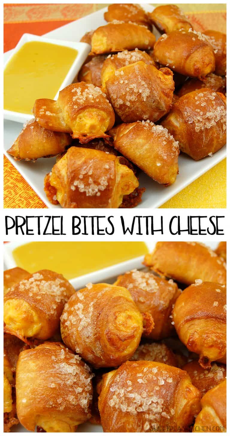 Pretzel Bites with Cheese - Sweet Pea's Kitchen