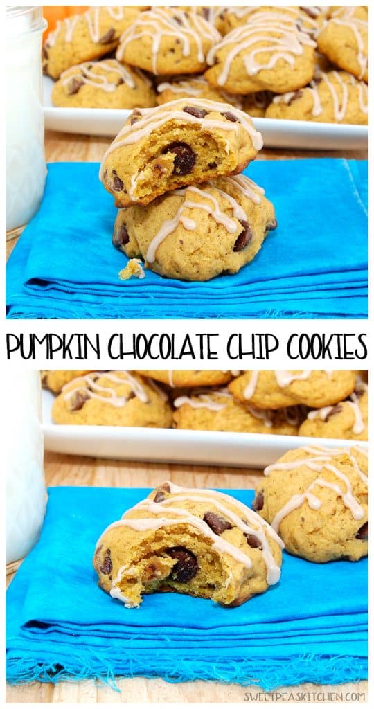 Pumpkin Chocolate Chip Cookies - Sweet Pea's Kitchen