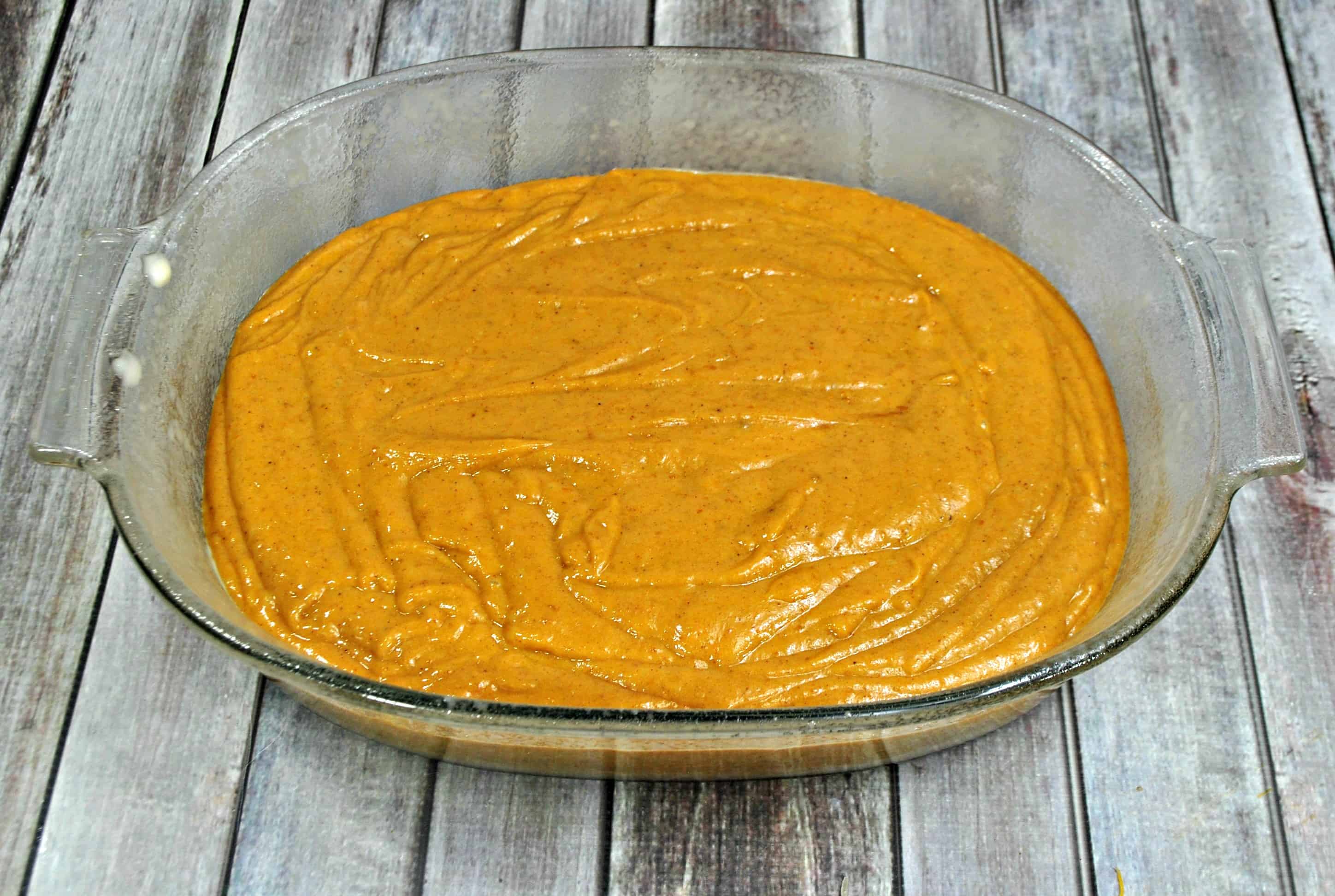 pumpkin coffee cake batter