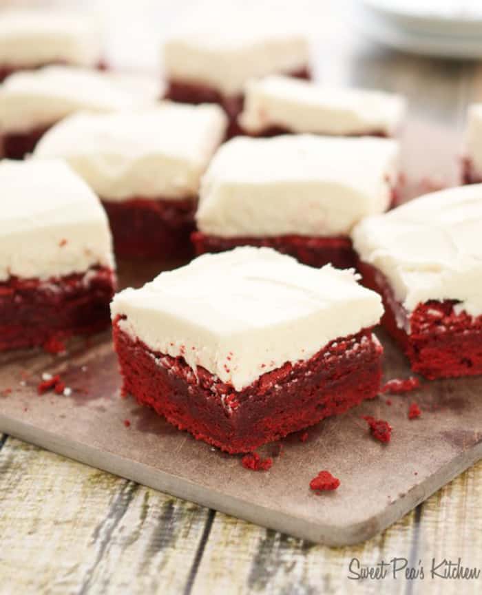 red velvet brownies