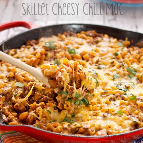 Skillet Cheesy Chili Mac Recipe - Sweet Pea's Kitchen