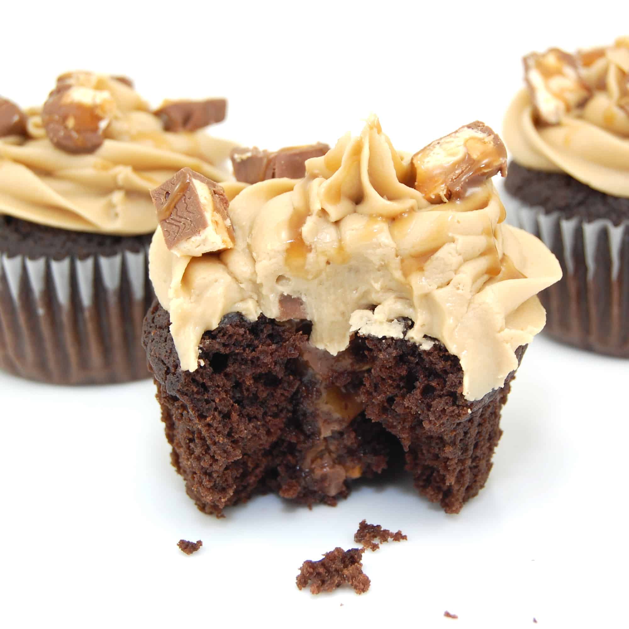 Best Ever Snickers Cupcakes Sweet Pea S Kitchen