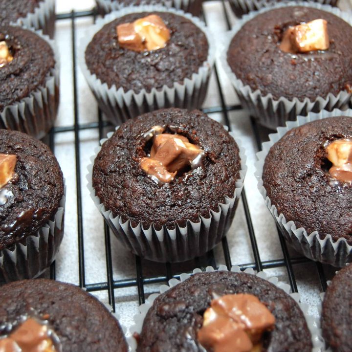 Best Ever Snickers Cupcakes