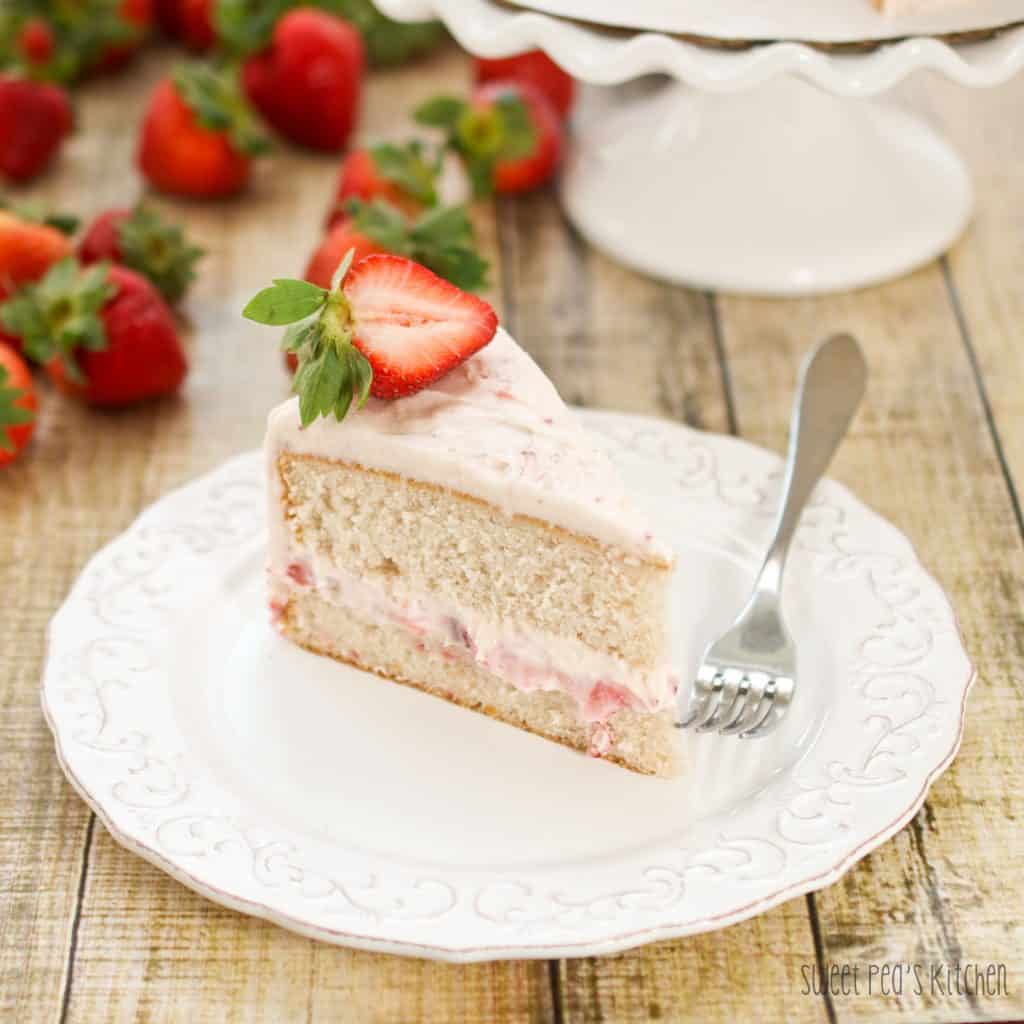 Best Strawberry Layer Cake Recipe - Sweet Pea's Kitchen