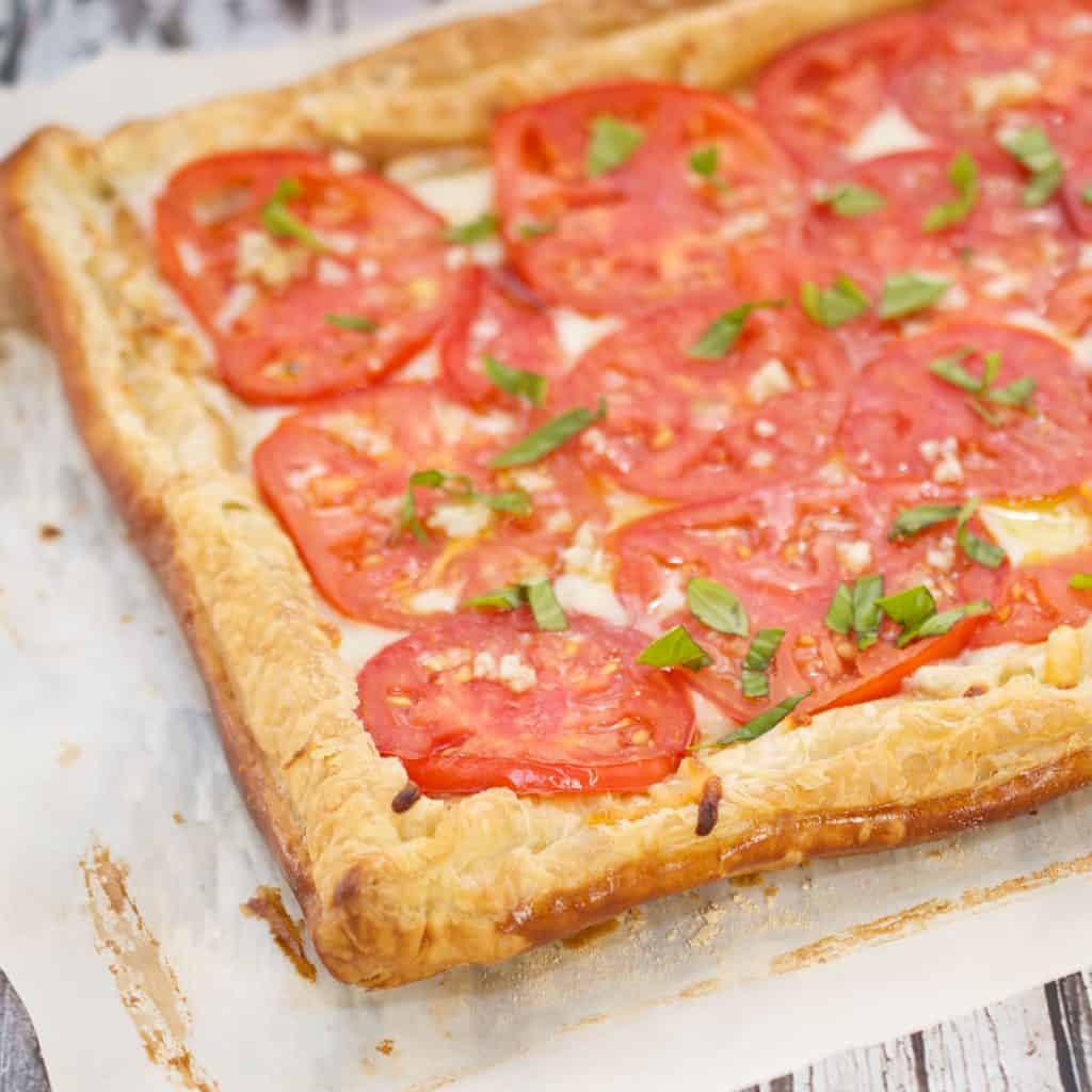 Savory Tomato Tart Recipe With Mozzarella | Sweet Pea's Kitchen