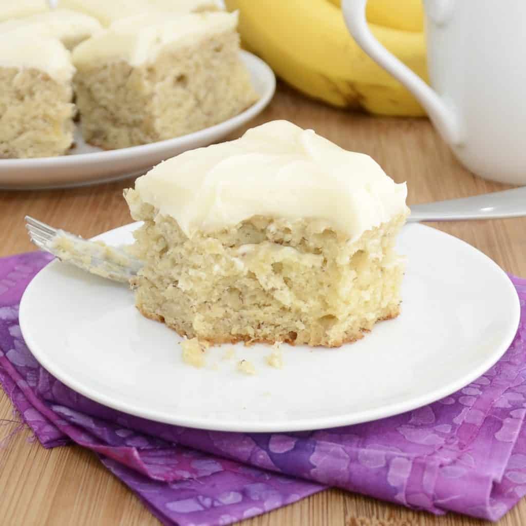 Banana Bars with Cream Cheese Frosting - Sweet Pea's Kitchen