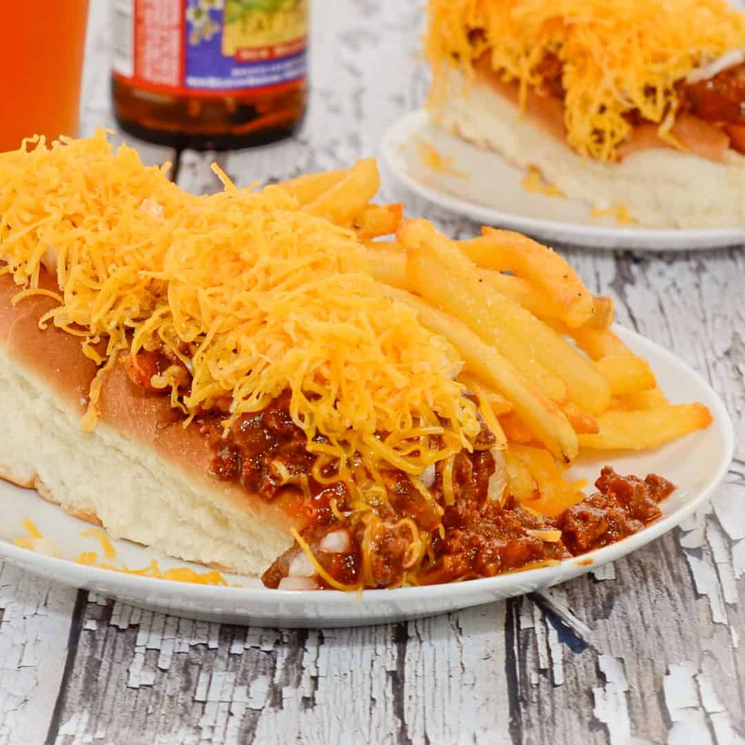 Skyline Cheese Coney {Cincinnati Chili} Sweet Pea's Kitchen