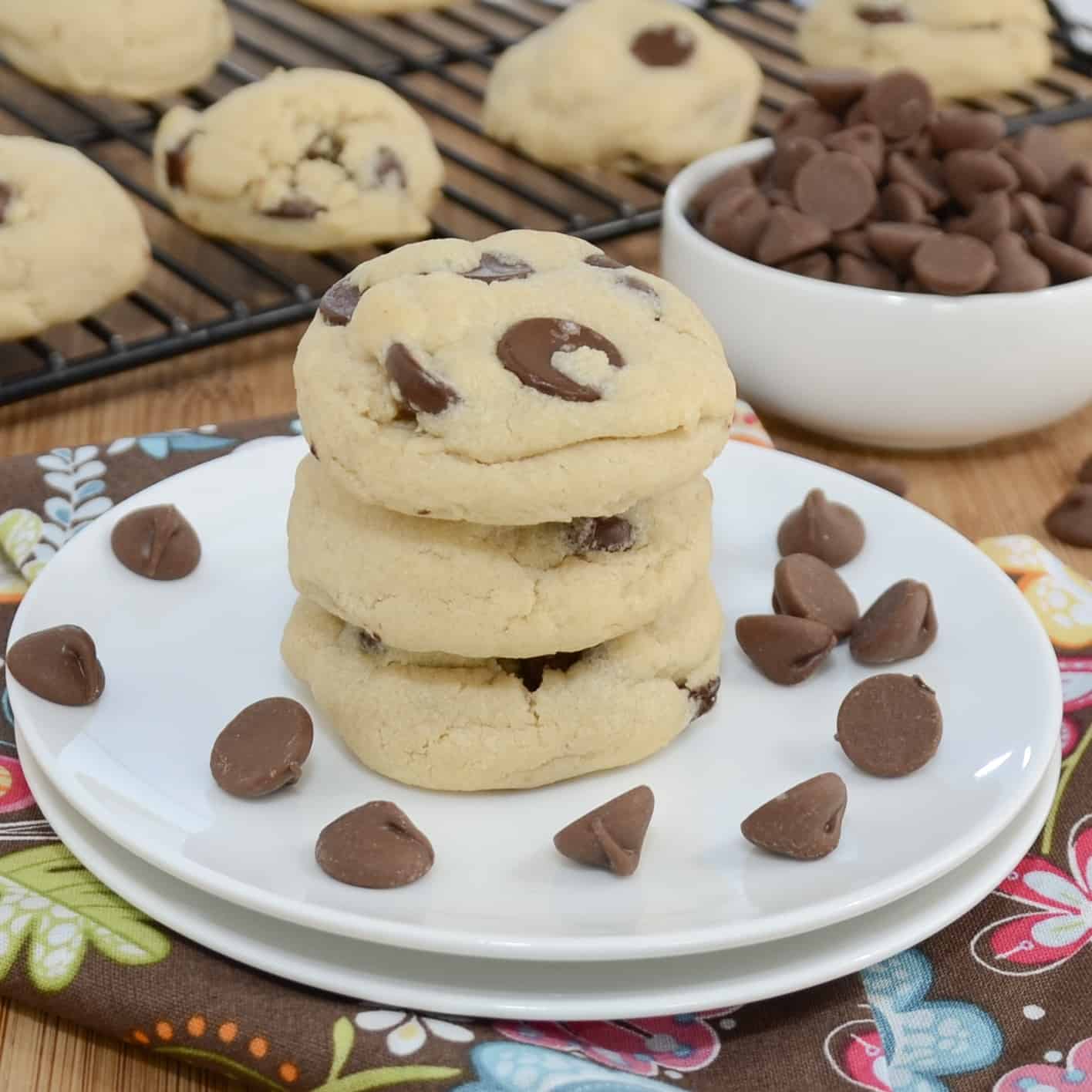 Cornstarch Chocolate Chip Cookies