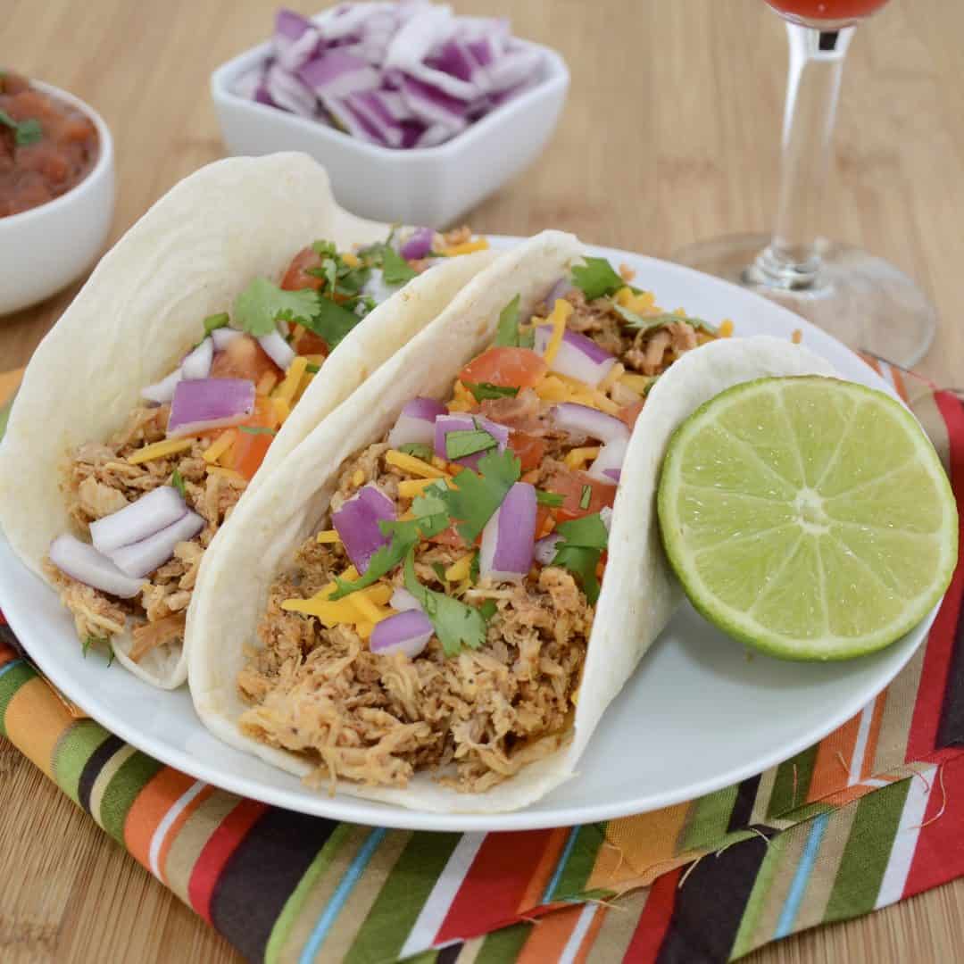 Crockpot Chicken Tacos Recipe - Sweet Pea's Kitchen