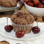 Double Chocolate Cherry Muffins - Sweet Pea's Kitchen